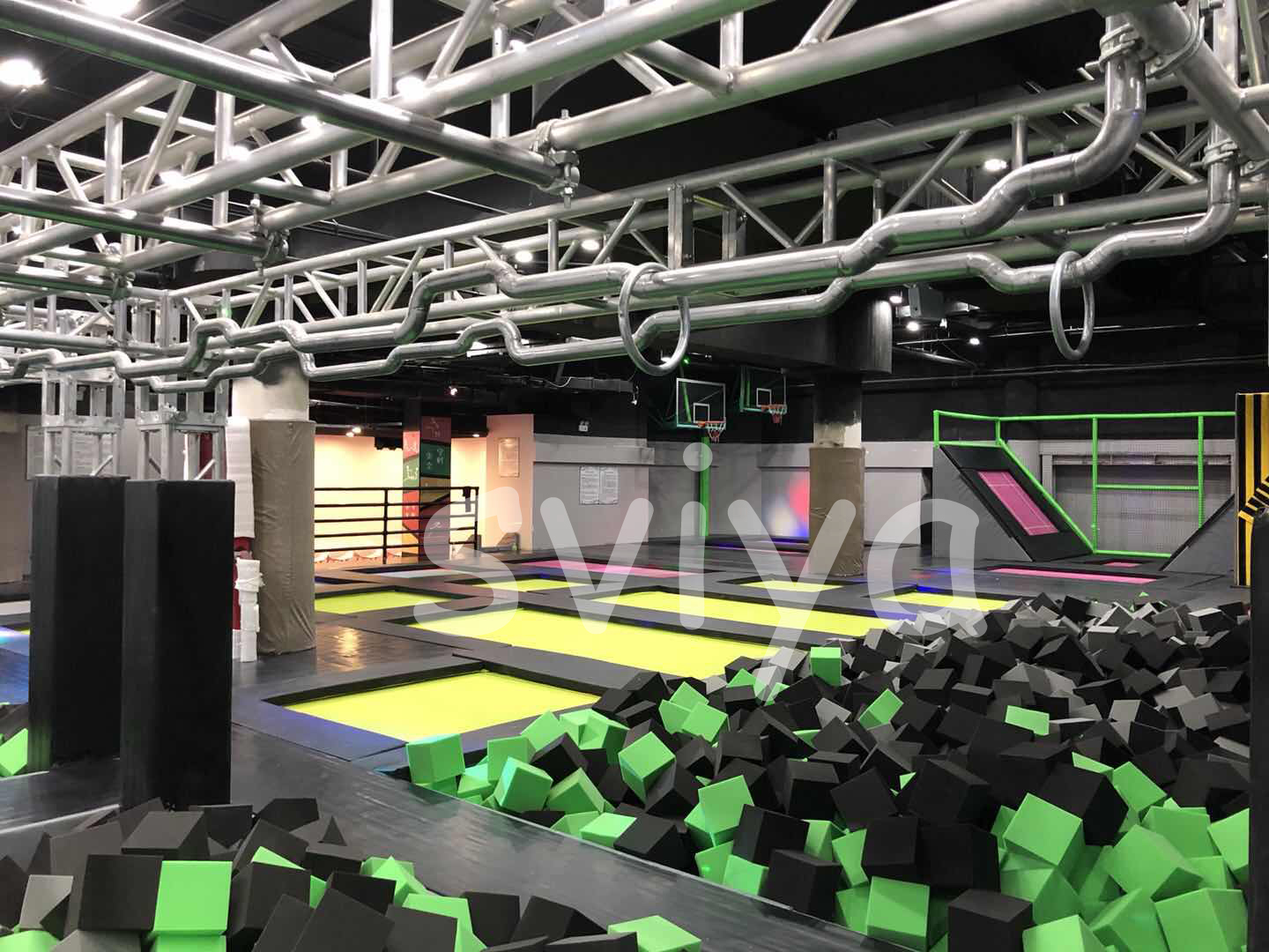 Multi Function TUV Colorful Indoor Fitness Trampoline Park