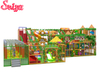 Castle Style Playground Equipment with Ninja Course And Screaming Slide for Kids